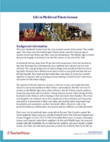 Life in Medieval Times Background Information Cover Image