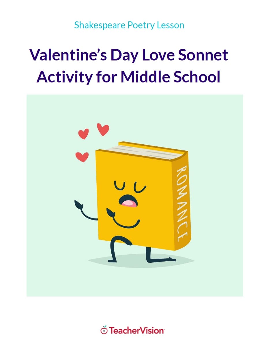 Valentine's Day Love Sonnet Poetry Activity