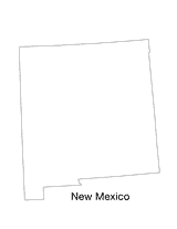 New Mexico State Map