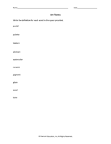 Art Terms
