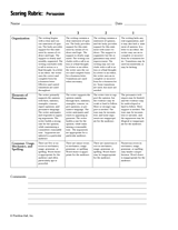 Scoring Rubric: Persuasion
