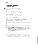 Patterns in Numbers: Addition and Counting (Gr. 3)