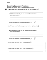 Exploring Equivalent Fractions (Gr. 3)
