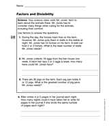 Factors and Divisibility (Gr. 5)