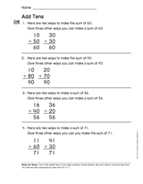Add 10's (Gr. 1)