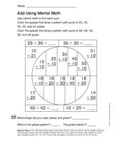 Add Using Mental Math (Gr. 2)