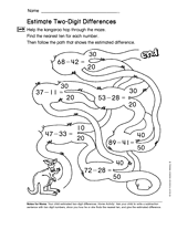 Estimate Two-Digit Differences (Gr. 2)
