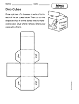 Science and Art: Dino Cubes