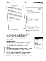 Sound: Family Activity