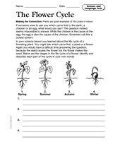 Science and Language Arts: The Flower Cycle