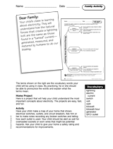 Electrical Energy: Family Activity