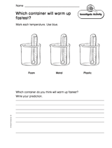 Which Container Will Warm Up Fastest?