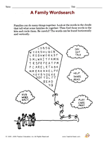 A Family Wordsearch