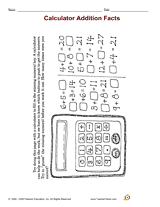 Calculator Addition Facts