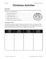 Christmas Word Games