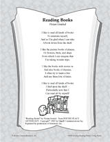 Reading Books Poetry Pack