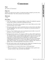Consensus & The Articles of Confederation