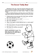 The Soccer Teddy Bear