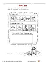 How I Would Care for a Pet 