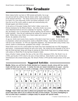 The Graduate: Helen Keller