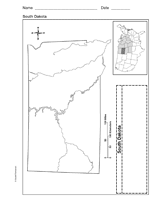 Map of South Dakota