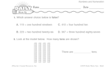 Math Warm-Up 4 for Gr. 1 & 2: Numbers and Numeration
