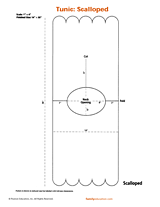 Scalloped Tunic Costume Pattern