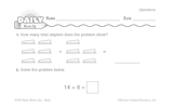 Math Warm-Up 57 for Gr. 1 & 2: Operations