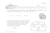 Math Warm-Up 97 for Gr. 1 & 2: Operations