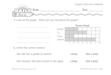 Math Warm-Up 160 for Gr. 1 & 2: Graphs, Data & Probability