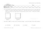 Math Warm-Up 147 for Gr. 3 & 4: Measurement & Geometry