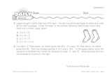 Math Warm-Up 97 for Gr. 3 & 4: Operations