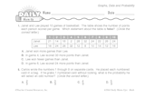 Math Warm-Up 206 for Gr. 5 & 6: Graphs, Data & Probability