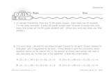 Math Warm-Up 89 for Gr. 5 & 6: Operations