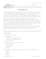 September 11th Reading Warm-Up