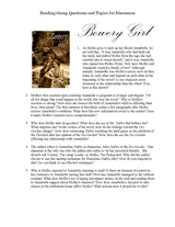 Bowery Girl Teacher's Guide