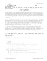 Science Reading Warm-Up: Telescopes