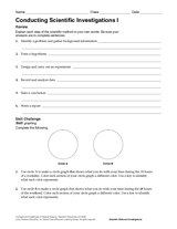 Conducting Scientific Investigations I