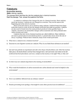 Catalysts Activity