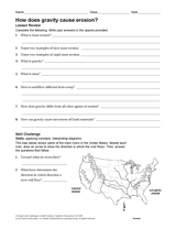 How Does Gravity Cause Erosion?
