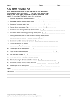 Key Term Review: Air