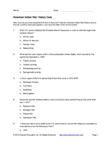 American Indian War History Quiz
