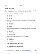 Decade Quiz: 1940s