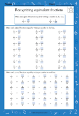 Recognizing Equivalent Fractions (Grade 4)