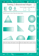 Sorting 2-Dimensional Shapes I