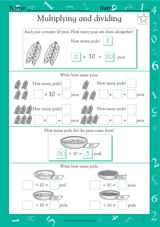 Multiplying and Dividing Peas in a Pod