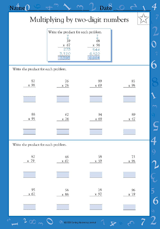 Multiplying by Two-Digit Numbers II (Grade 4)
