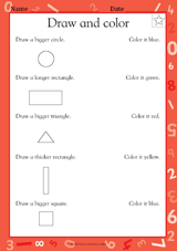 Draw and Color Shapes