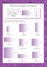 Areas of Rectangles and Squares
