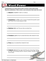 Focus on Frogs Word Power